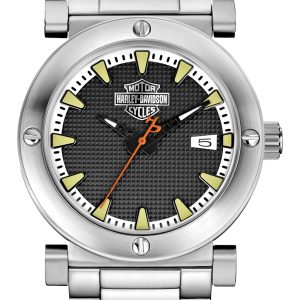 Bulova Herrklocka 76B165 Harley-Davidson Svart/Stål