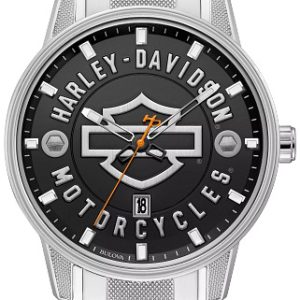 Bulova Herrklocka 76B182 Harley-Davidson Svart/Stål Ø45 mm