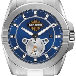 Bulova Herrklocka 76B183 Harley-Davidson Blå/Stål Ø44 mm