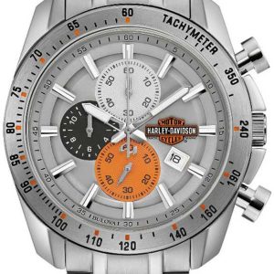 Bulova Herrklocka 76B186 Harley-Davidson Silverfärgad/Stål Ø46 mm