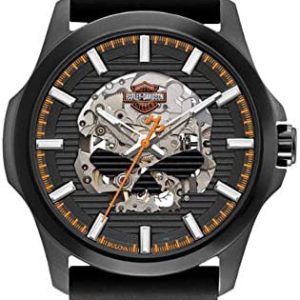 Bulova Herrklocka 78A118 Harley-Davidson Svart/Gummi Ø52 mm