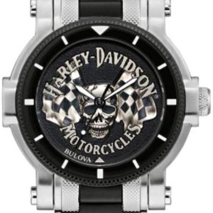 Bulova Herrklocka 78A124 Harley-Davidson Svart/Stål Ø44 mm