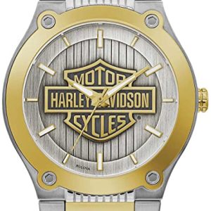 Bulova Herrklocka 78A125 Harley-Davidson Silverfärgad/Gulguldtonat