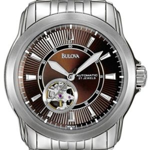 Bulova Herrklocka 96A101 Mechanical Brun/Stål Ø40.5 mm