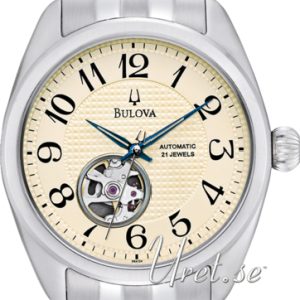 Bulova Herrklocka 96A124 Mechanical Vit/Stål Ø42 mm