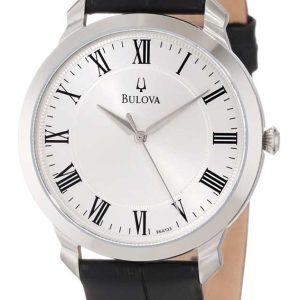 Bulova Herrklocka 96A133 Dress Silverfärgad/Läder Ø41 mm