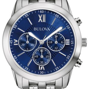 Bulova Herrklocka 96A174 Blå/Stål Ø40 mm