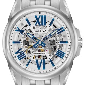 Bulova Herrklocka 96A187 Bracelet Vit/Stål Ø43 mm