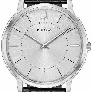 Bulova Herrklocka 96A202 Classic Silverfärgad/Läder Ø40 mm