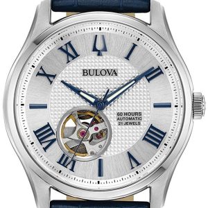 Bulova Herrklocka 96A206 Classic Silverfärgad/Läder Ø42 mm