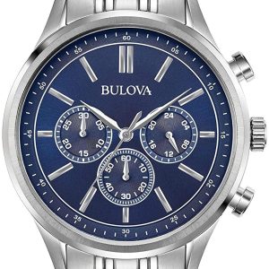 Bulova Herrklocka 96A210 Blå/Stål Ø42 mm