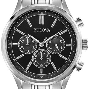 Bulova Herrklocka 96A211 Svart/Stål Ø42 mm