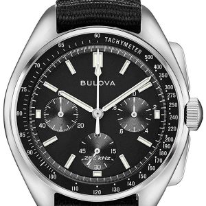 Bulova Herrklocka 96A225 Svart/Textil Ø45 mm