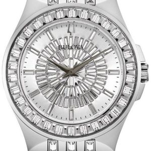 Bulova Herrklocka 96A236 Crystal Silverfärgad/Stål Ø42 mm