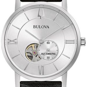 Bulova Herrklocka 96A237 Silverfärgad/Läder Ø42 mm