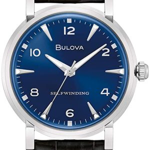 Bulova Herrklocka 96A242 American Clipper Blå/Läder Ø39 mm