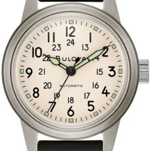 Bulova Herrklocka 96A246 Antikvit/Läder Ø38 mm