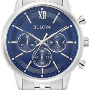 Bulova Herrklocka 96A262 Classic Blå/Stål Ø41 mm