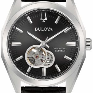 Bulova Herrklocka 96A273 Surveyor Svart/Läder Ø42 mm