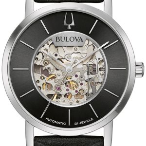 Bulova Herrklocka 96A279 Svart/Läder Ø42 mm