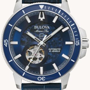 Bulova Herrklocka 96A291 Marine Star Blå/Gummi Ø45 mm