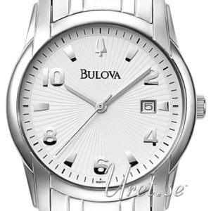 Bulova Herrklocka 96B014 Dress Vit/Stål Ø40 mm