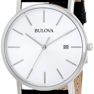 Bulova Herrklocka 96B104 Dress Silverfärgad/Läder Ø37 mm