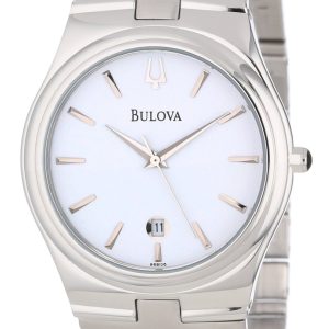 Bulova Herrklocka 96B106 Dress Vit/Stål Ø38 mm