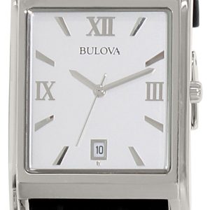 Bulova Herrklocka 96B107 Dress Silverfärgad/Läder