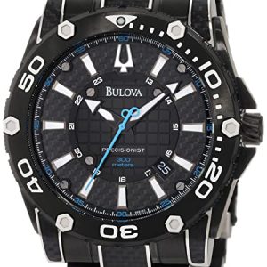 Bulova Herrklocka 96B153 Precisionist Svart/Kolfiber Ø45 mm