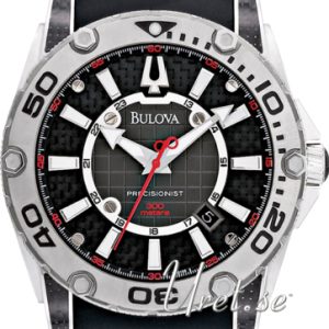 Bulova Herrklocka 96B155 Precisionist Grå/Gummi Ø46 mm