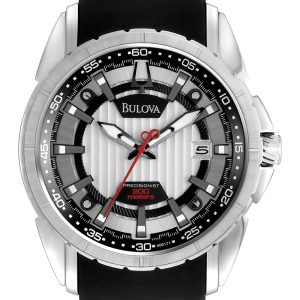 Bulova Herrklocka 96B171 Campton Silverfärgad/Gummi Ø44 mm