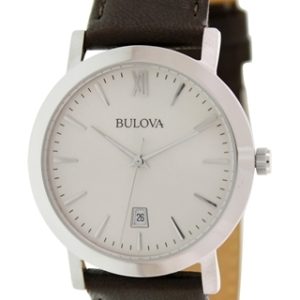 Bulova Herrklocka 96B217 Grå/Läder Ø38 mm