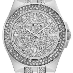 Bulova Herrklocka 96B235 Crystal Silverfärgad/Stål Ø42 mm