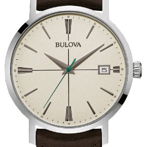 Bulova Herrklocka 96B242 Dress Beige/Läder Ø39 mm