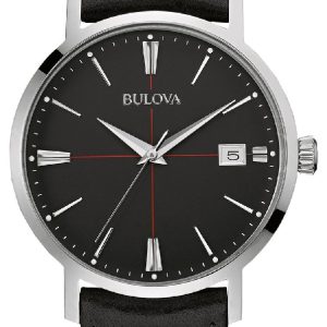 Bulova Herrklocka 96B243 Dress Svart/Läder Ø39 mm