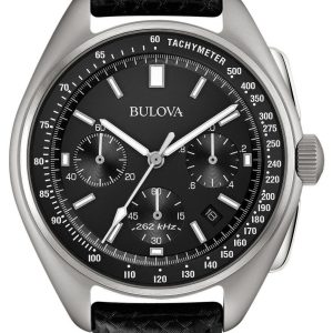 Bulova Herrklocka 96B251 Svart/Läder Ø45 mm