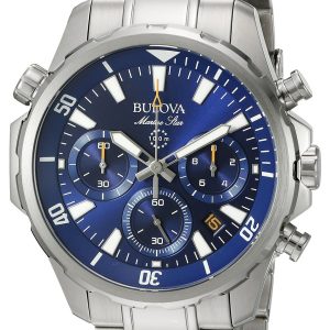 Bulova Herrklocka 96B256 Marine Star Blå/Stål Ø43 mm