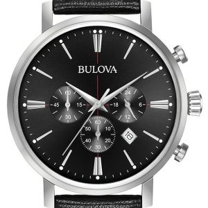 Bulova Herrklocka 96B262 Svart/Läder Ø41 mm