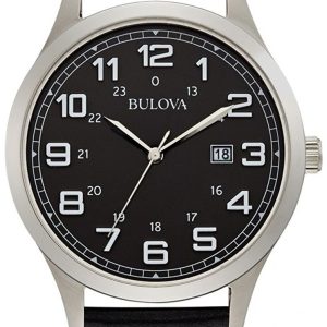 Bulova Herrklocka 96B276 Dress Svart/Läder Ø42 mm