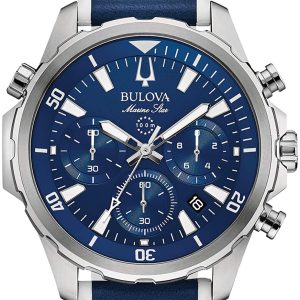 Bulova Herrklocka 96B287 Marine Star Blå/Gummi Ø43 mm