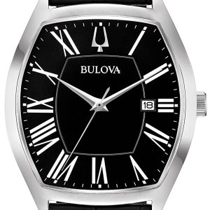 Bulova Herrklocka 96B290 Dress Svart/Läder