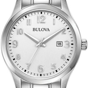 Bulova Herrklocka 96B300 Bracelet Vit/Stål Ø42 mm