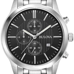 Bulova Herrklocka 96B304 Sport Svart/Stål Ø43 mm