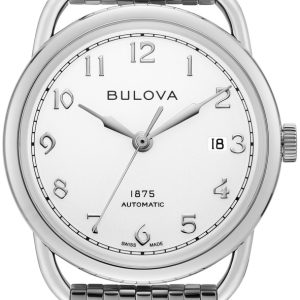 Bulova Herrklocka 96B326 Vit/Stål Ø38 mm