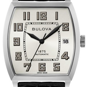 Bulova Herrklocka 96B328 Joseph Silverfärgad/Läder