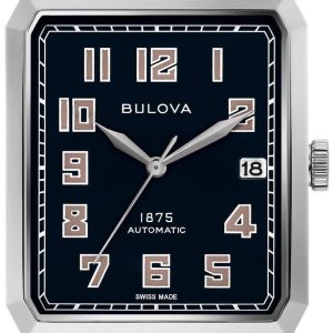 Bulova Herrklocka 96B332 Svart/Läder