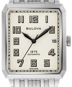 Bulova Herrklocka 96B333 Breton Vit/Stål