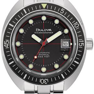 Bulova Herrklocka 96B344 Oceanographer Svart/Stål Ø41 mm