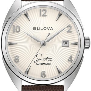 Bulova Herrklocka 96B347 Beige/Läder Ø41 mm